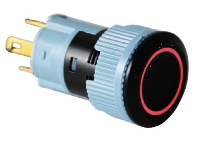 509P 16A-I 16MM PLASTİK ANAHTAR (KALICI) IŞIKLI IP67