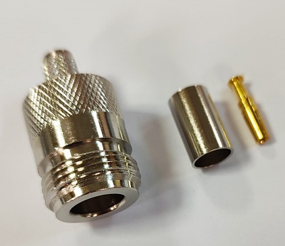 N DİŞİ RG-174/316  (CRIMP) SIKMALI KONNEKTÖR 