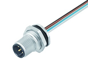 M12 8 PİN PANEL ERKEK KONNEKTÖR