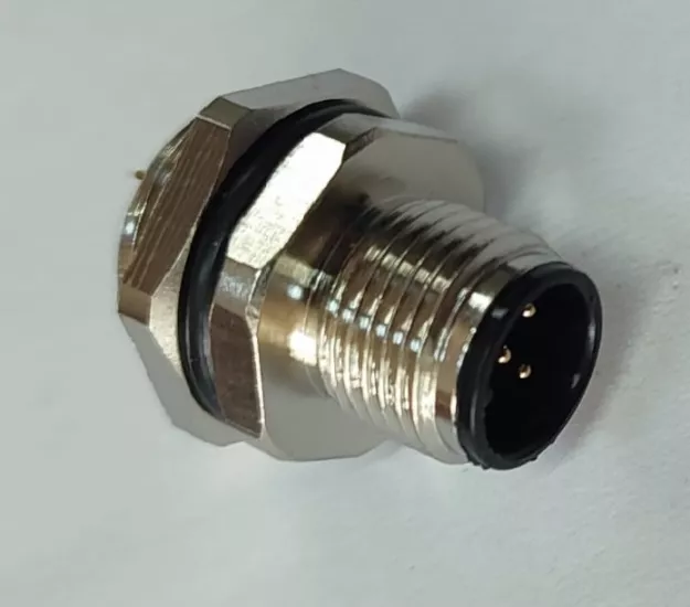 M12 5 PİN PANEL ERKEK SIZDIRMAZ KONNEKTÖR