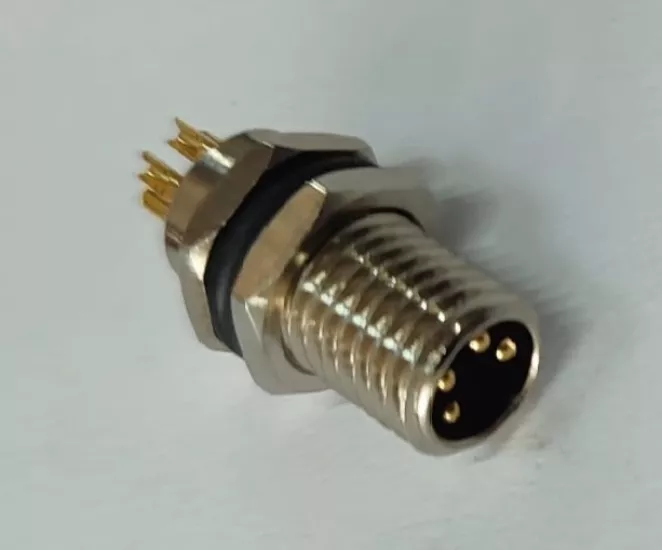 M8 4 PİN PANEL ERKEK SIZDIRMAZ KONNEKTÖR