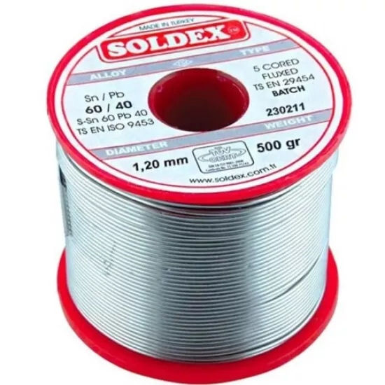 SOLDEX 1,2 MM SN60/PB40 500 GR LEHİM TELİ