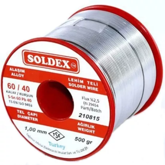 SOLDEX 1 MM SN60/PB40 500 GR LEHİM TELİ